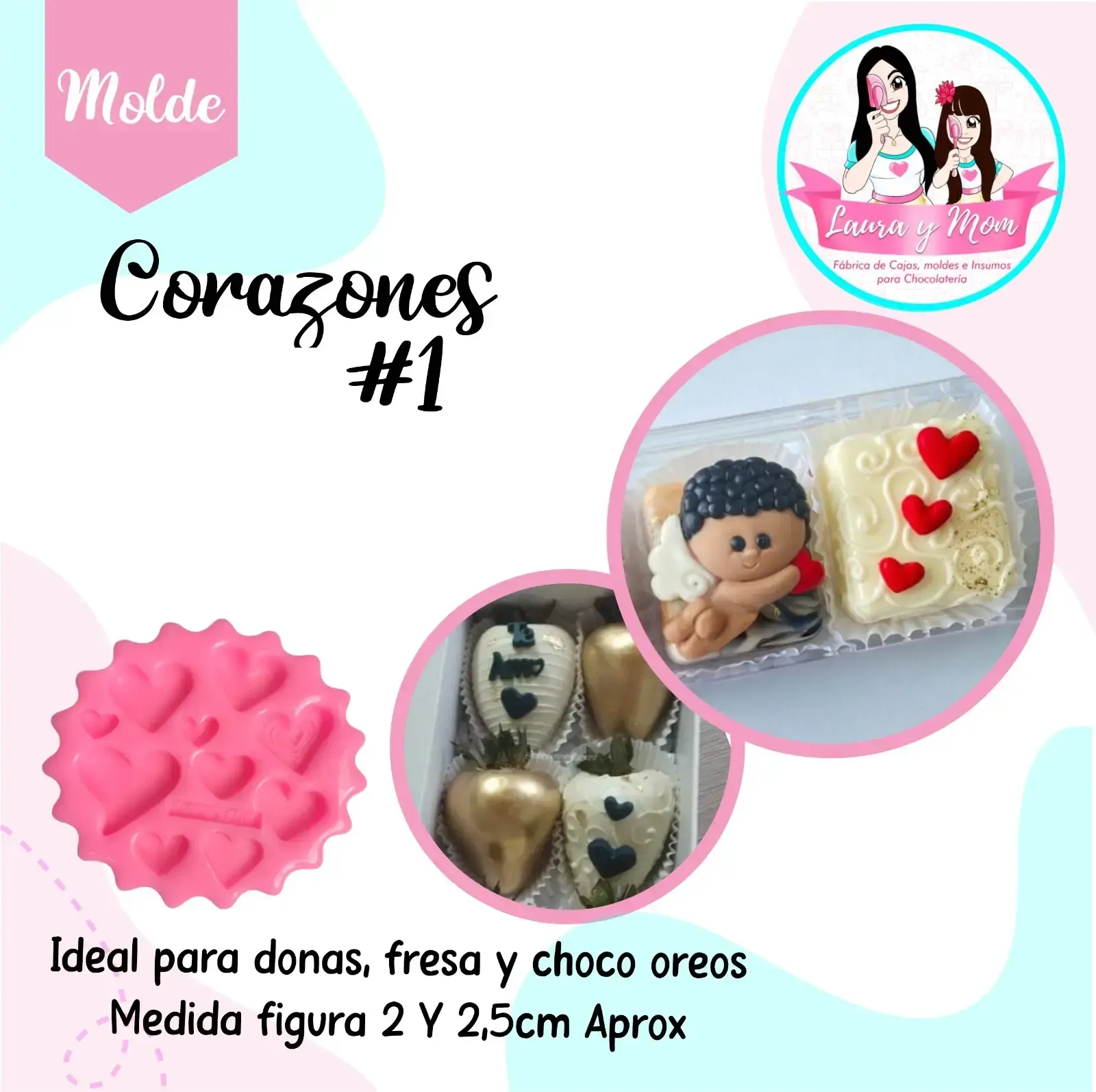 Molde Corazones #1