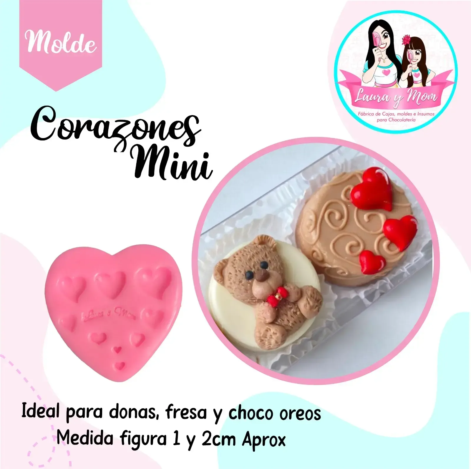 Molde Corazones mini 