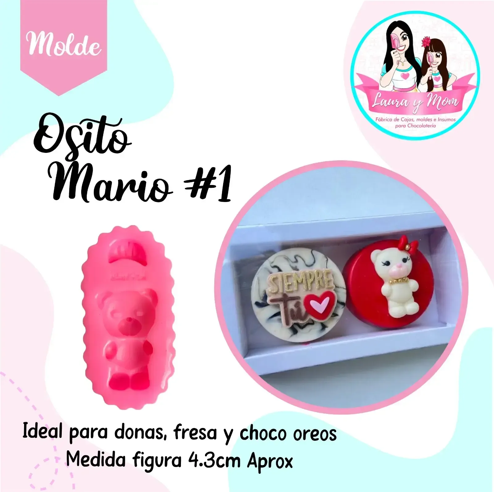 Molde Osito Mario #1