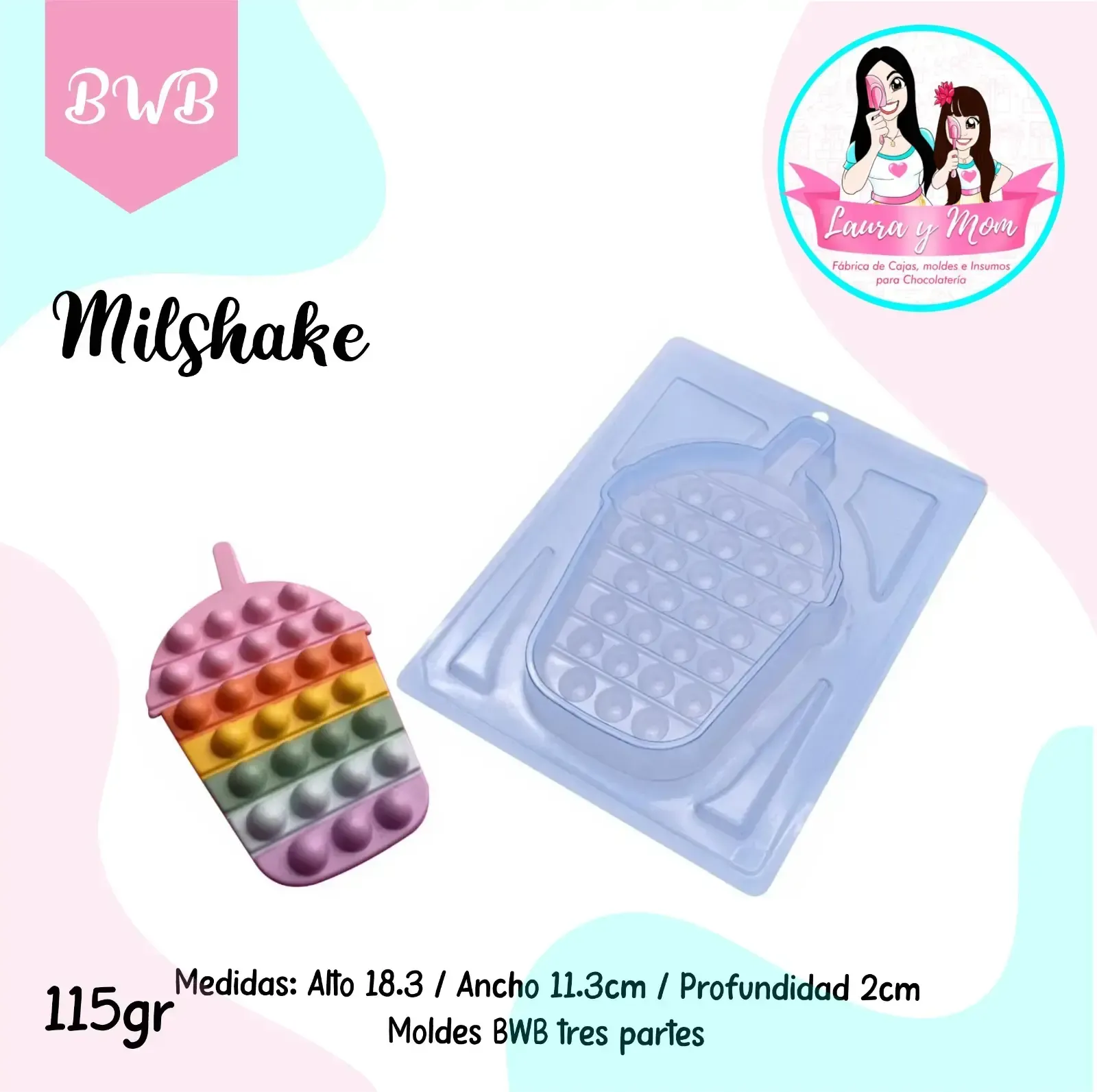 Molde Bwb pop Mil shake 115 gr