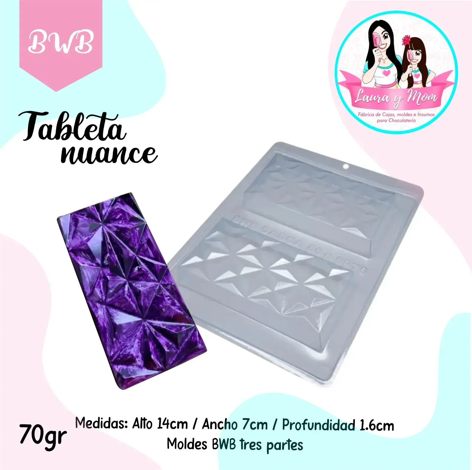 Molde Bwb Tableta Nuance 70gr