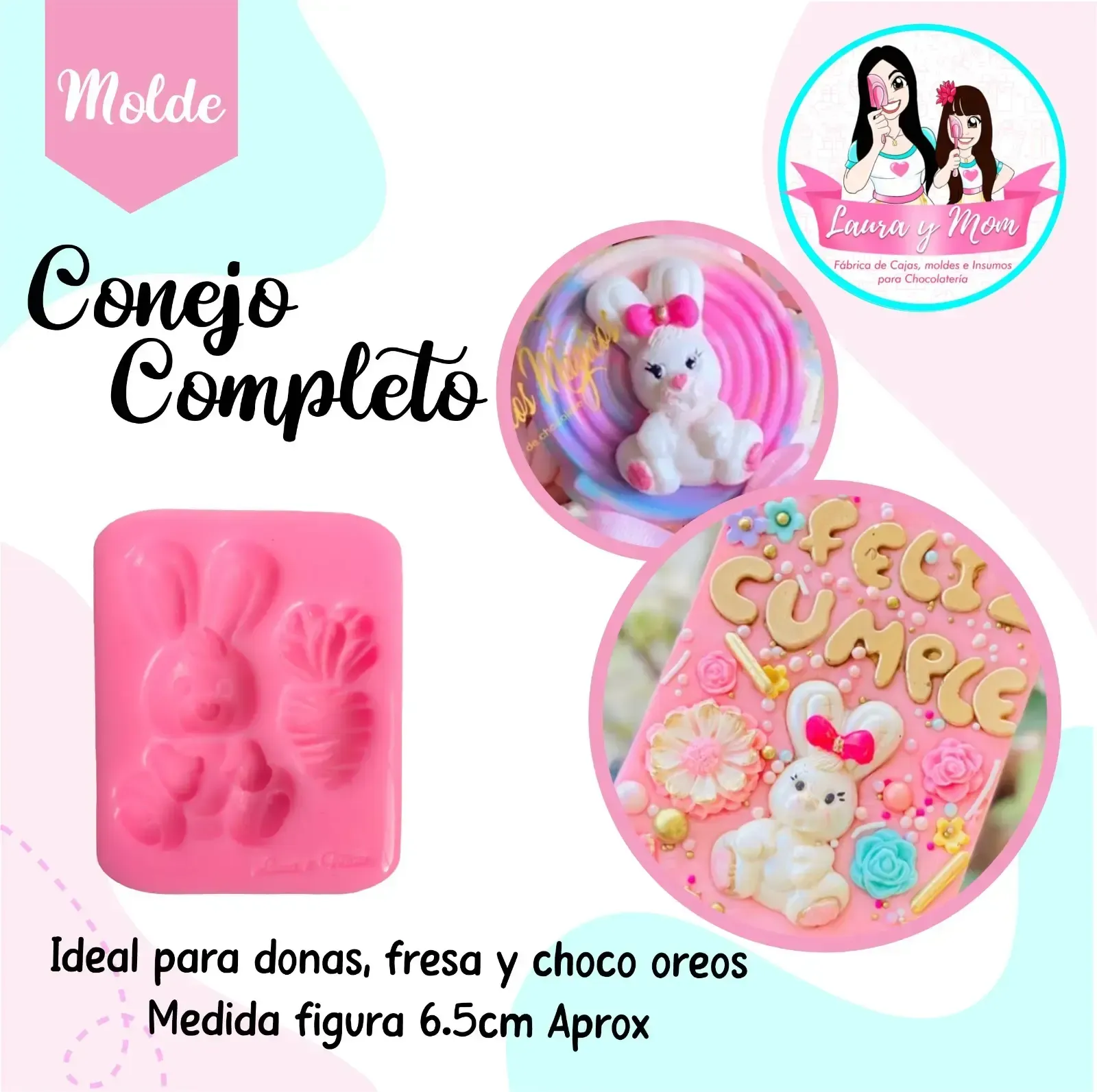 Molde conejo completo 