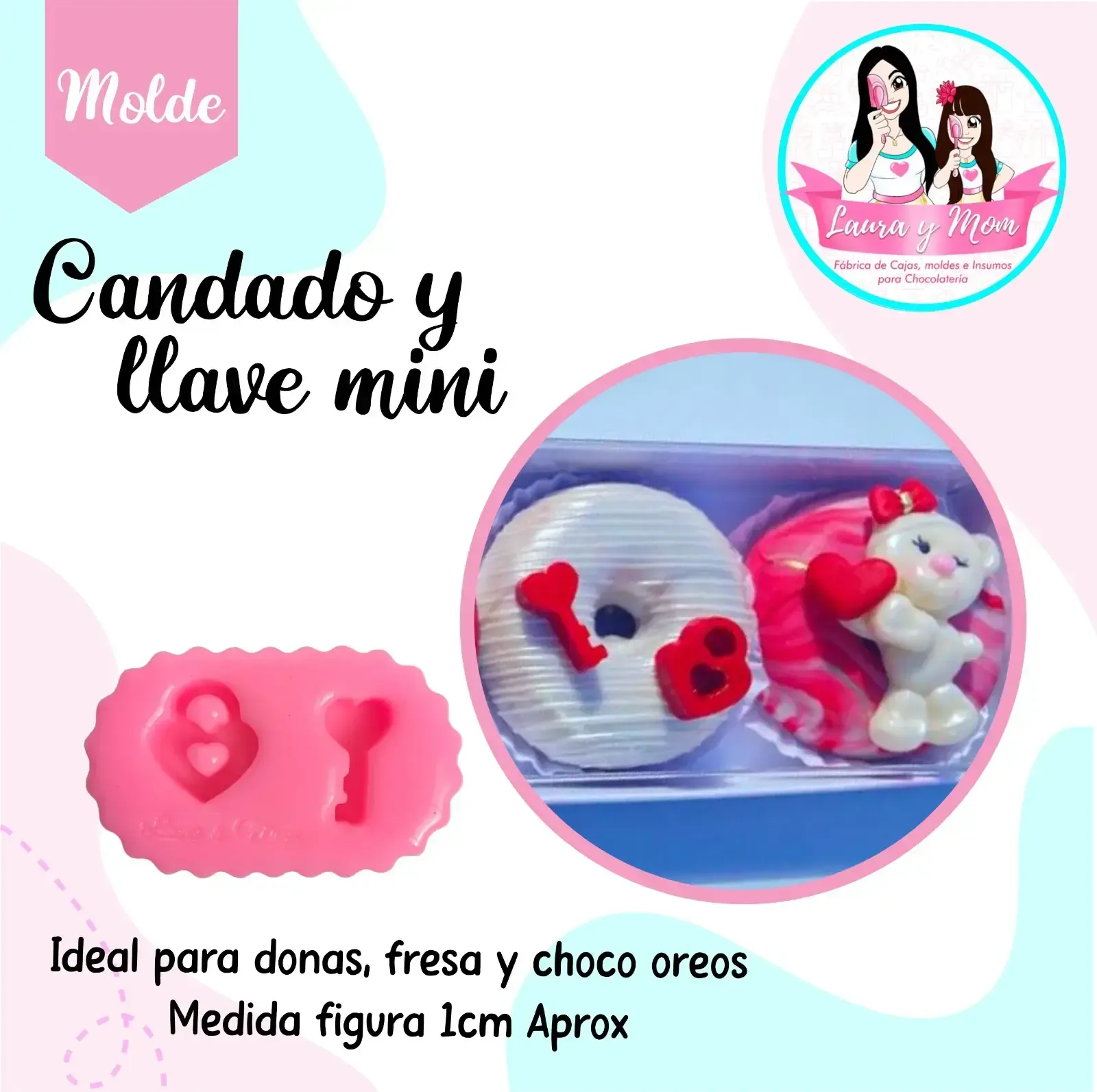 Molde Candado y llave Mini 