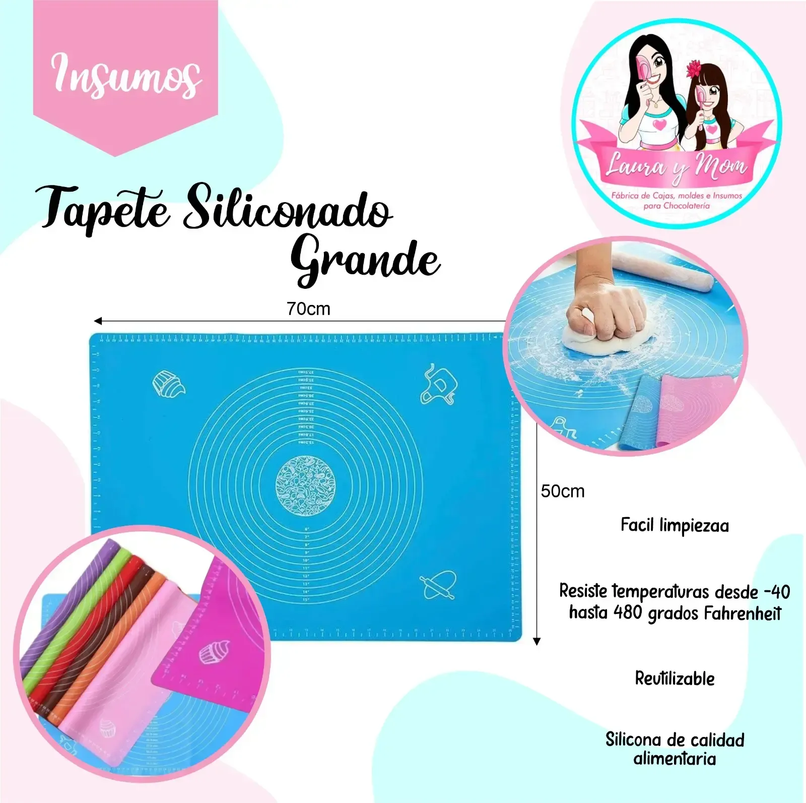 Tapete de silicona grande 
