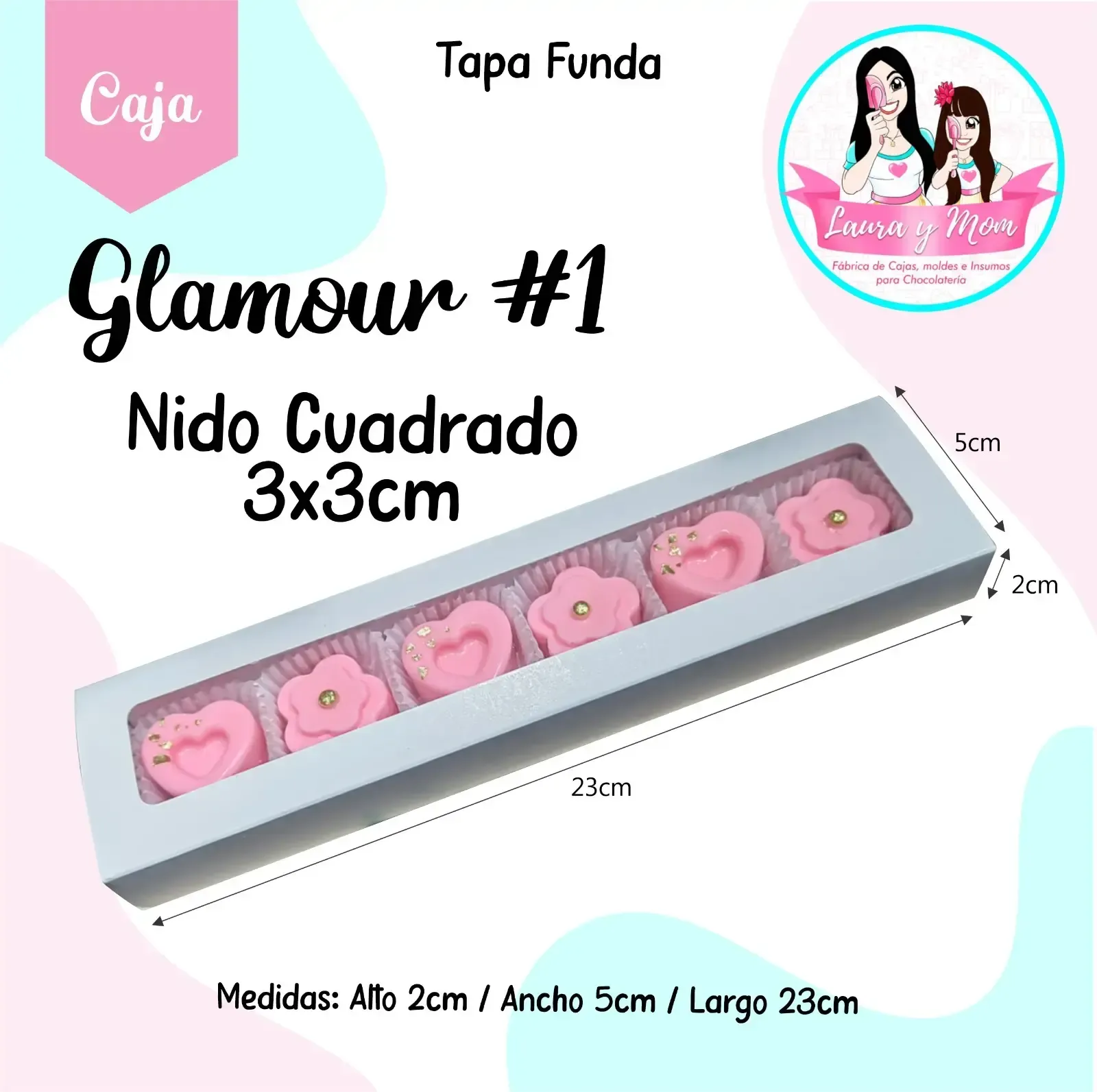 Cajasx12 glamour #1 + nido cuadrado 