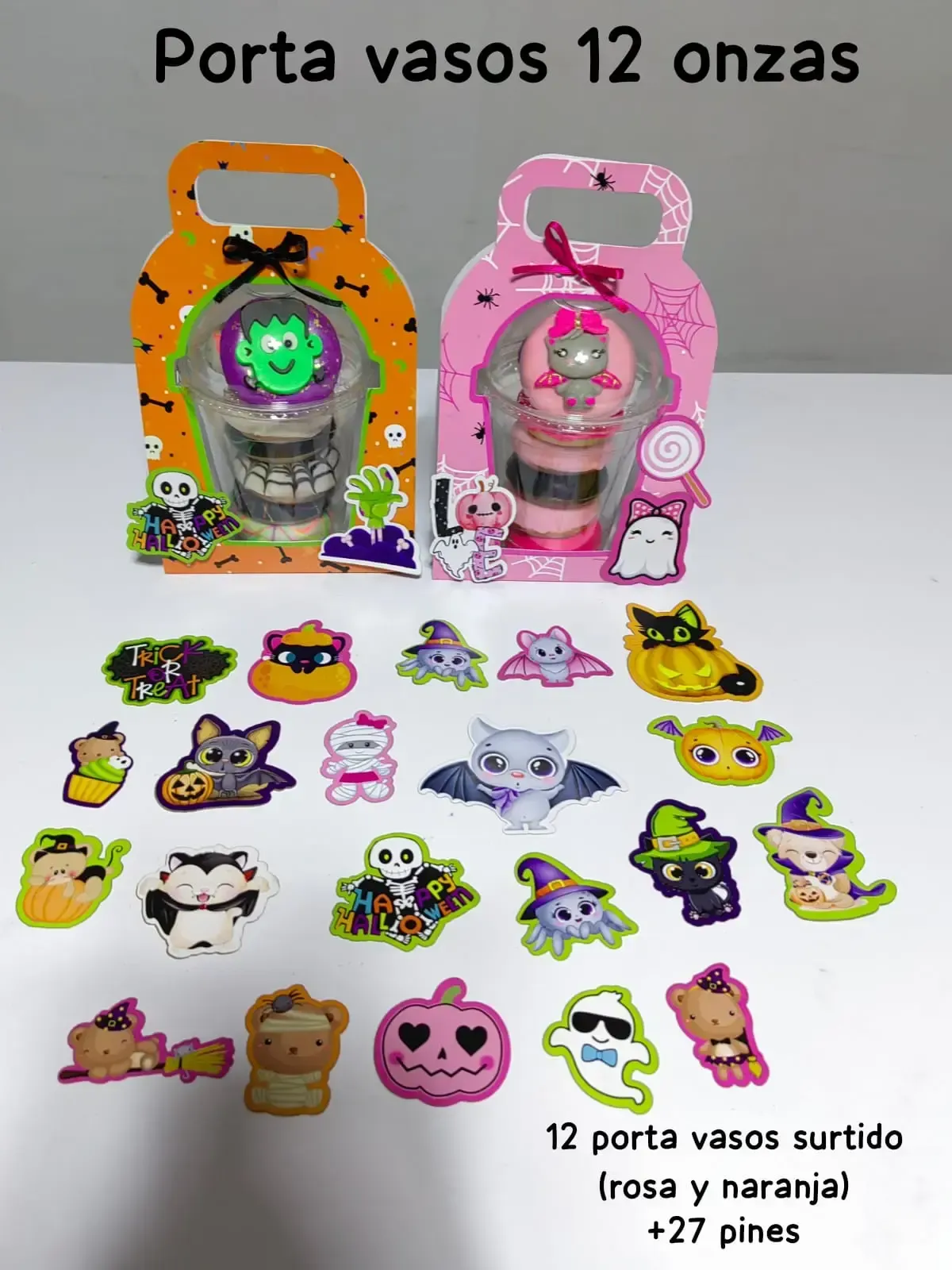Porta Vasos Halloween x 12