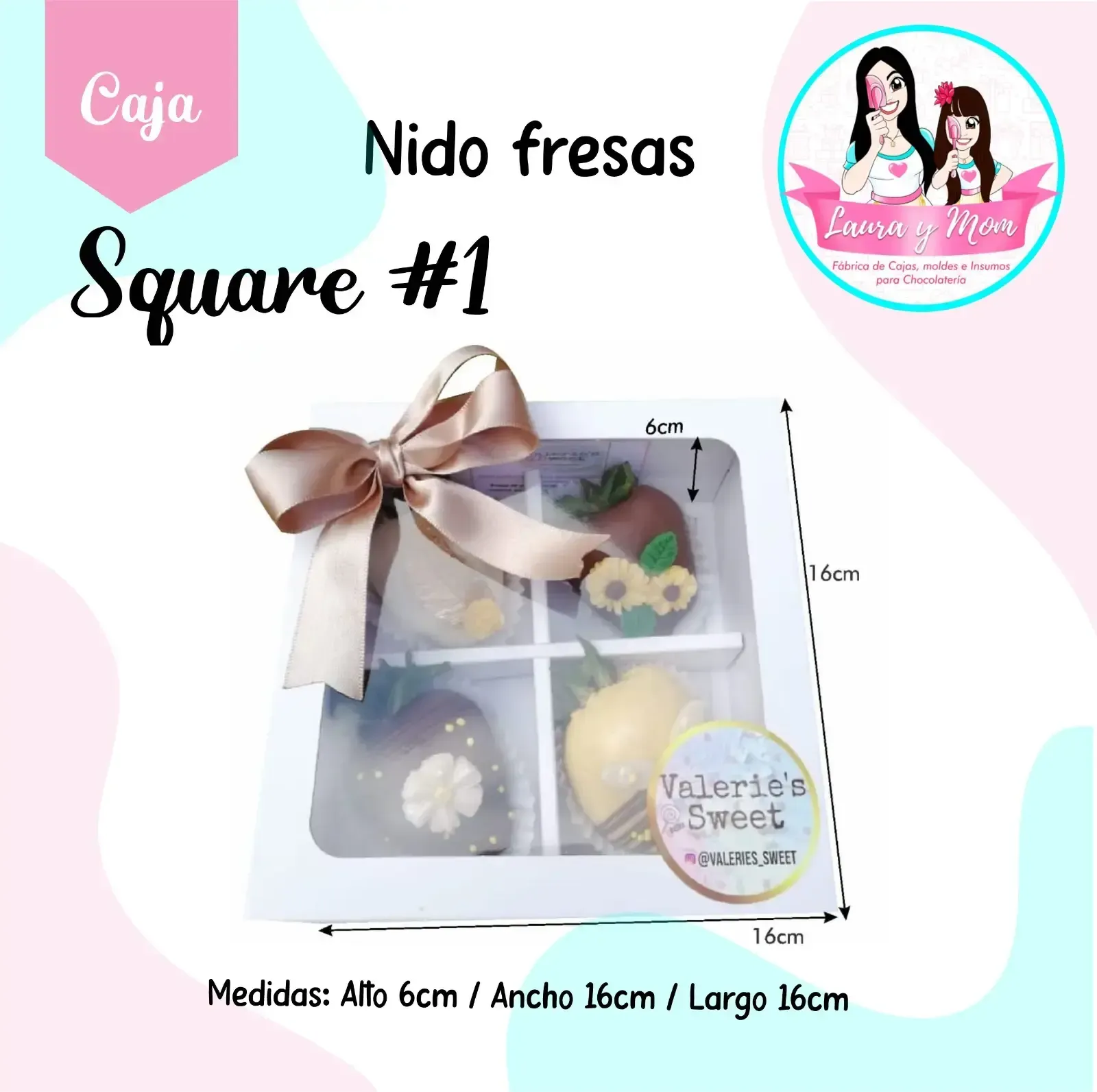 F Cajas x12  square  #1 + nido fresas