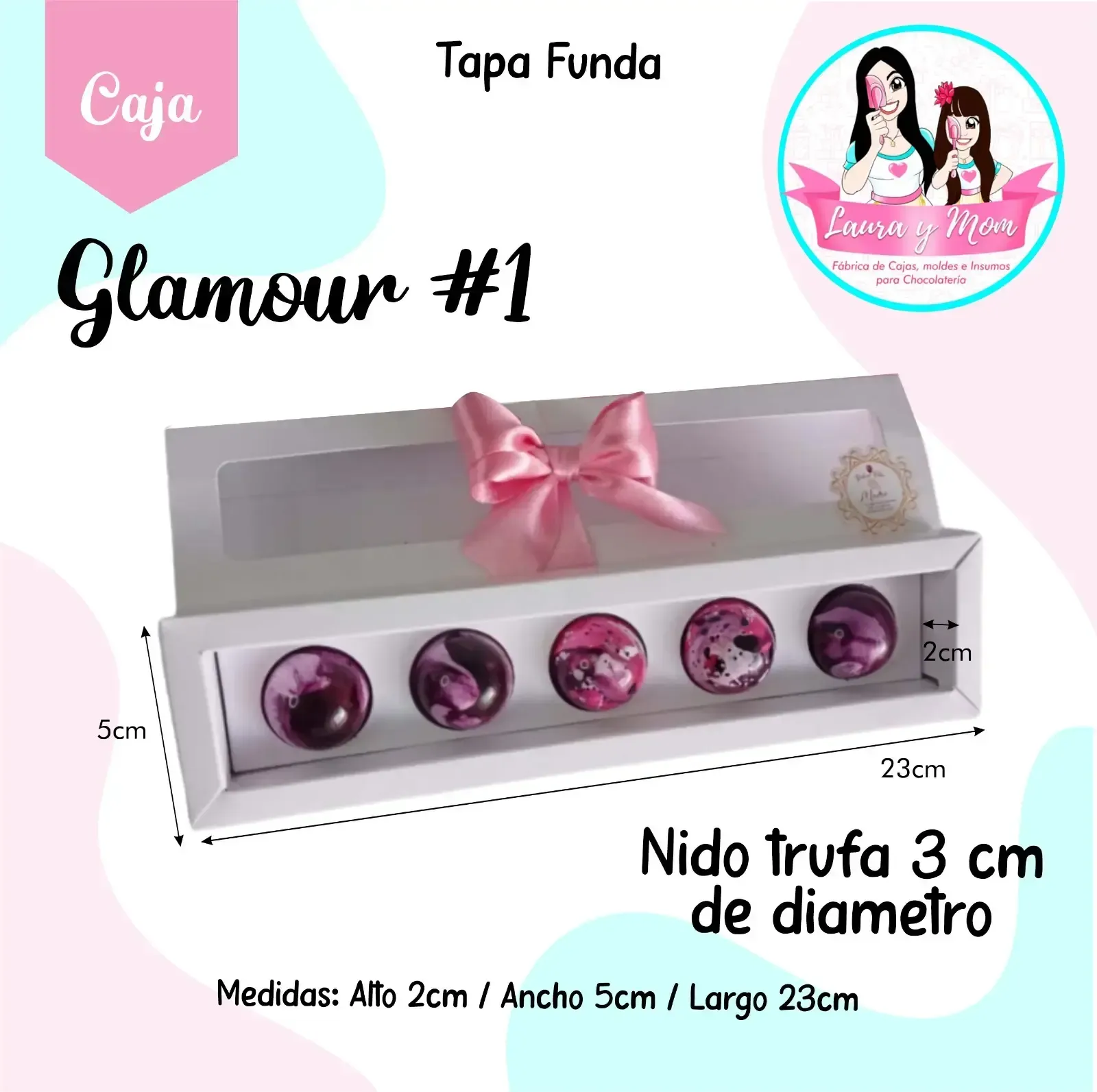 Cajasx12 glamour #1 + nido trufa 