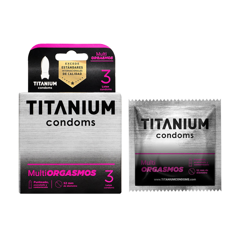 CONDONES MULTIORGASMICOS X3 By. TITANIUM