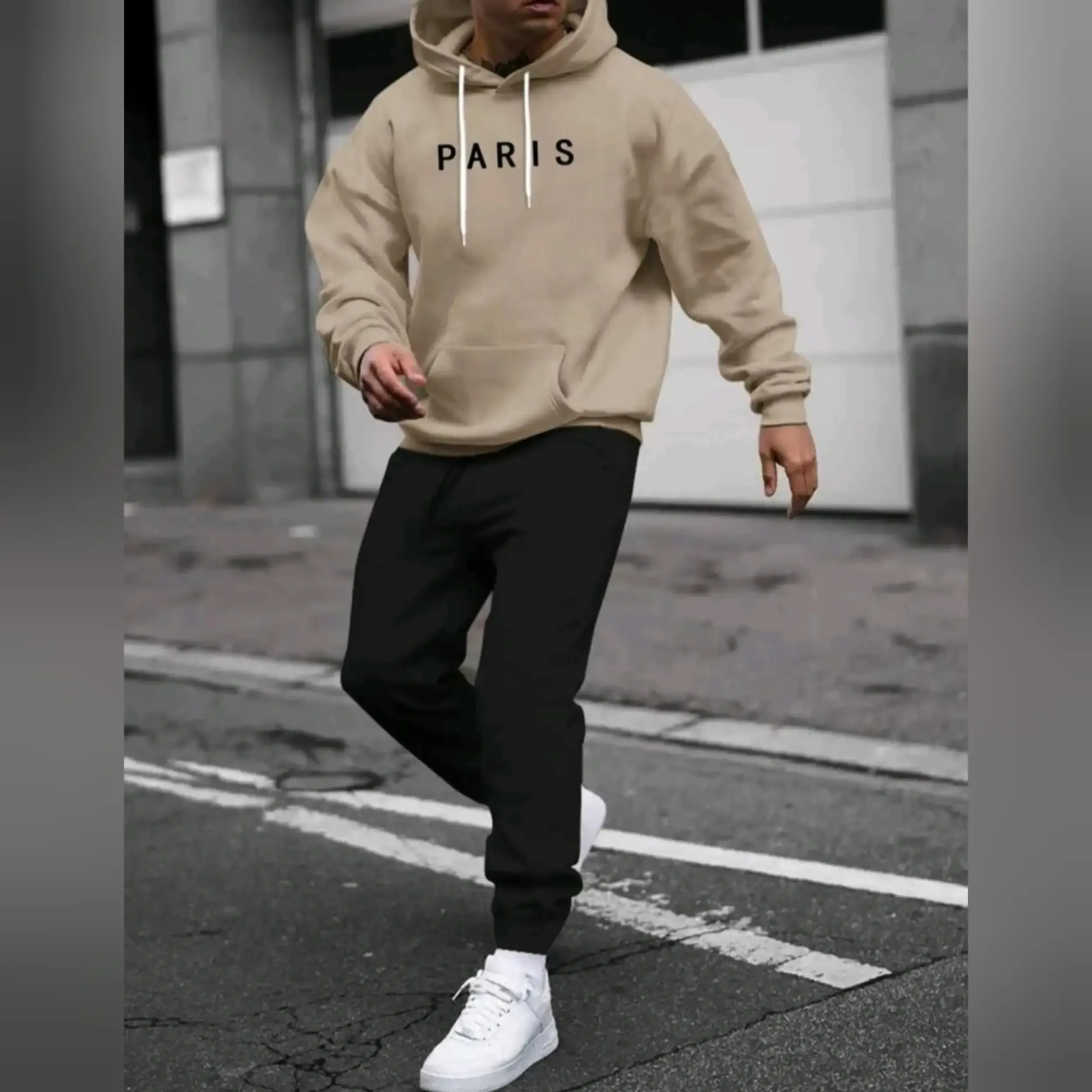 Conjunto de Sudadera Con Capucha & Bolso Canguro Panst