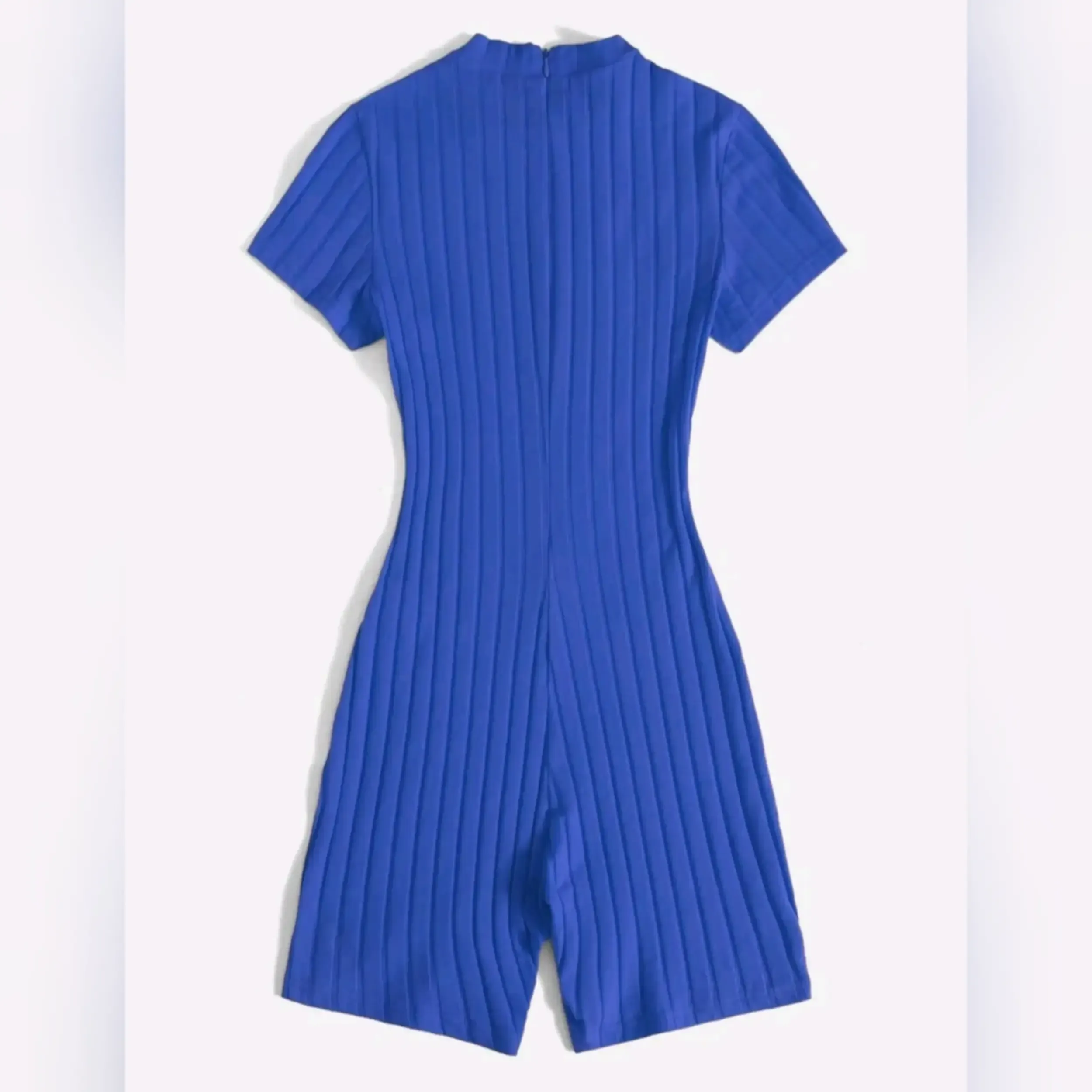 Mono de Canalé Con Zipper Delantero Talla L