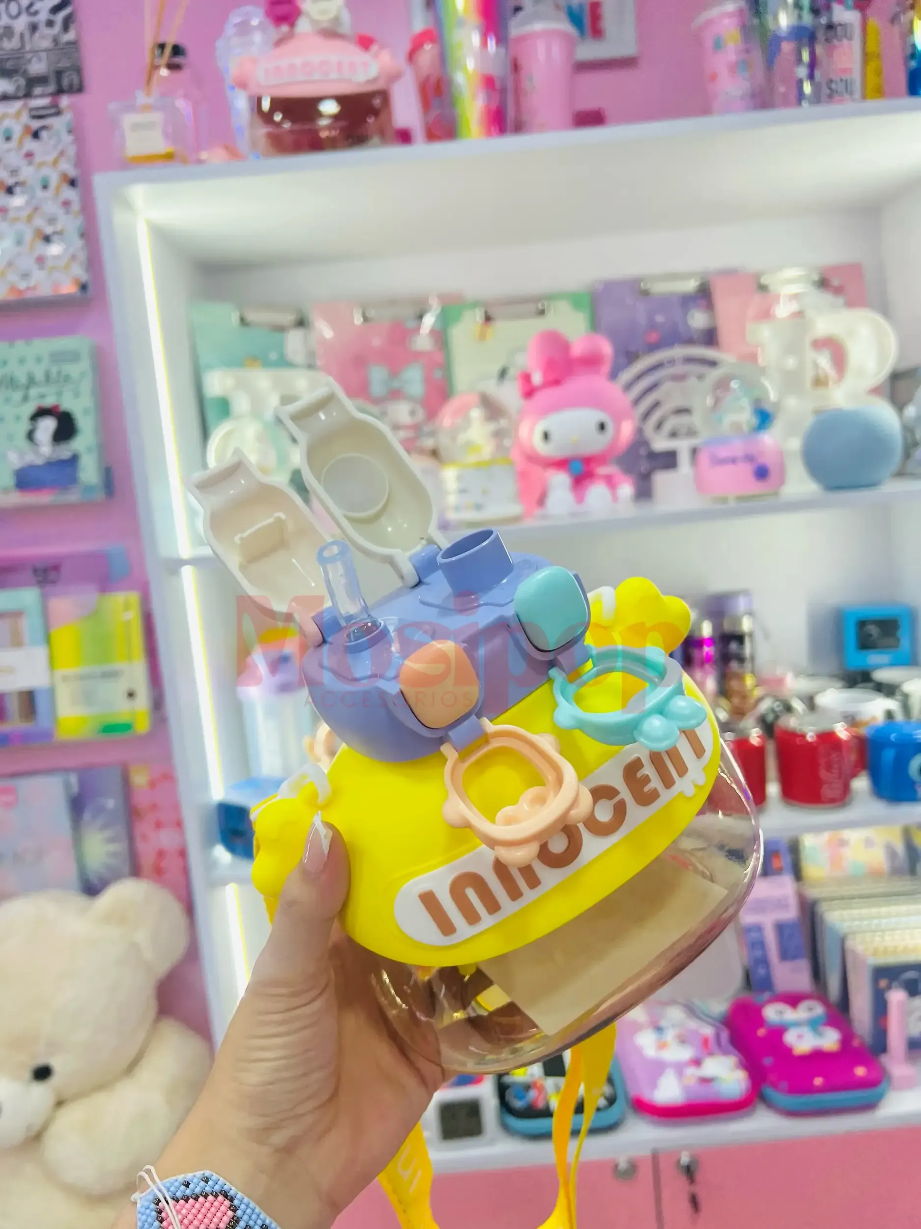 Thermos doble pico kawaii 