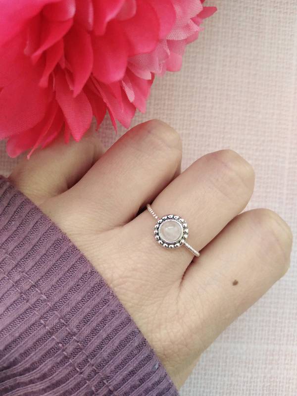 Anillo Cuarzo Rosa