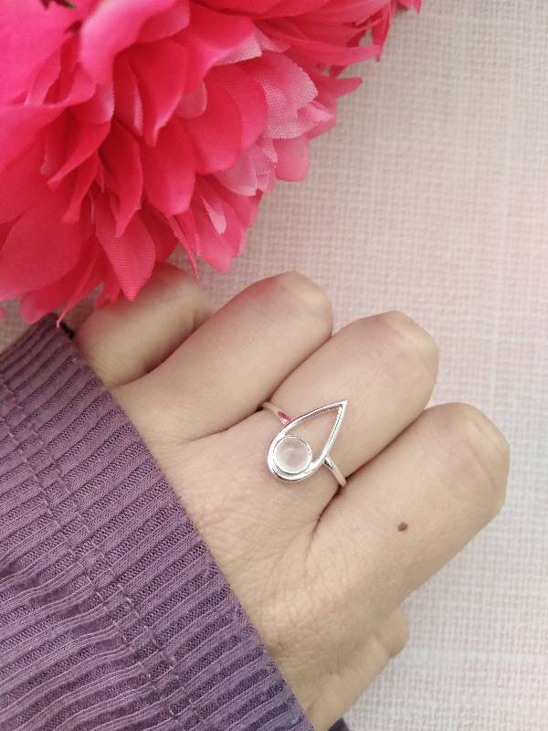 Anillo Cuarzo Rosa