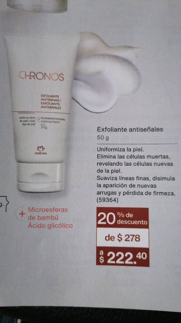 Exfoliante Antiseñales 50 g en Ciudad de Mexico