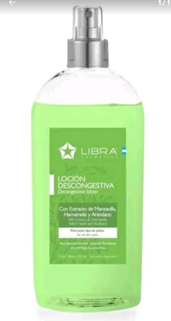 Locion descongestiva para todo tipo de piel 250ml