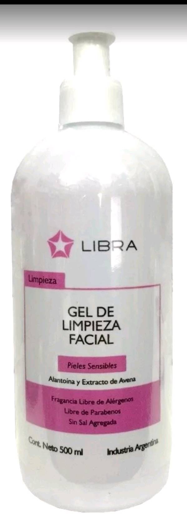 Gel de limpieza facial para pieles sencibles libra 500ml
