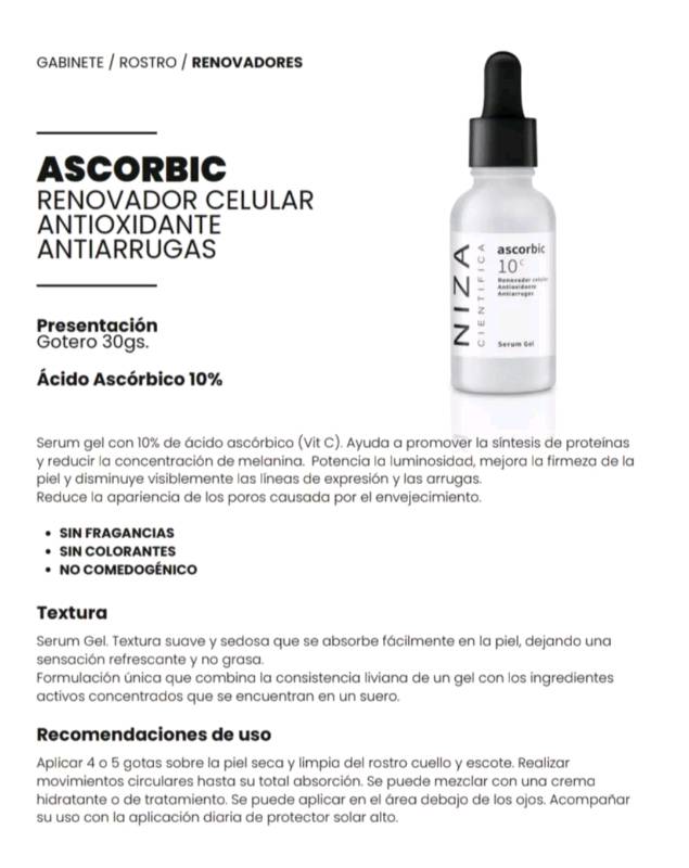 Acido ascorbico puro serum 10%
