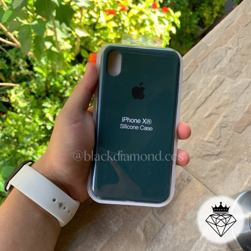 SILICONE CASE VERDE OSCURO IPHONE X/XS