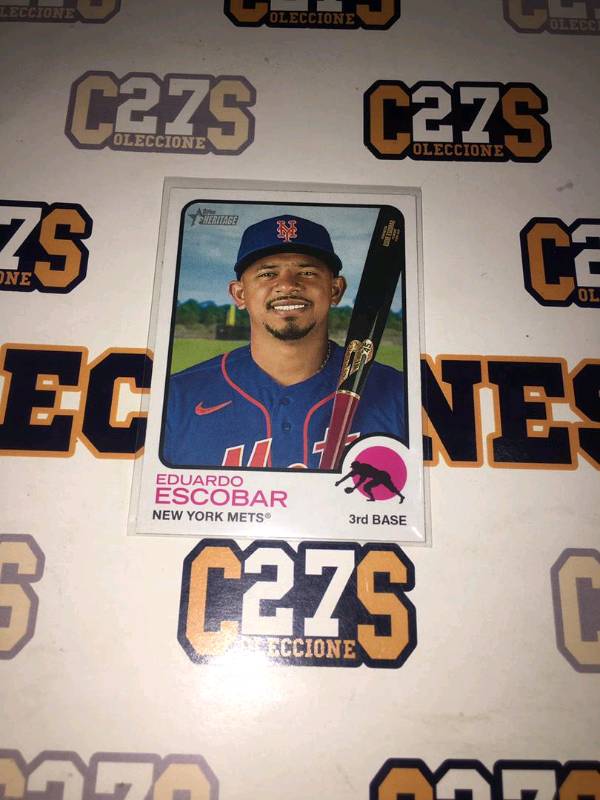  2022 Topps Heritage #254 Eduardo Escobar New York Mets