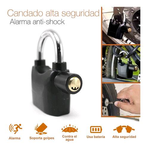 Candado con alarma - Productos importados disponibles