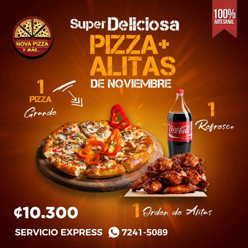 Pizza y Alitas en San Jose