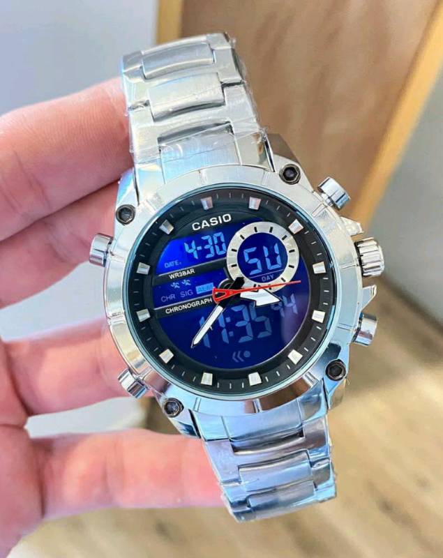 Reloj Fossil Con Luz Relog Fossil Doble Hora En Manizales