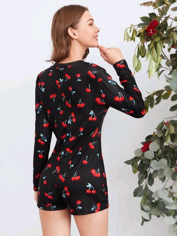 Pijama Mono Cerezas