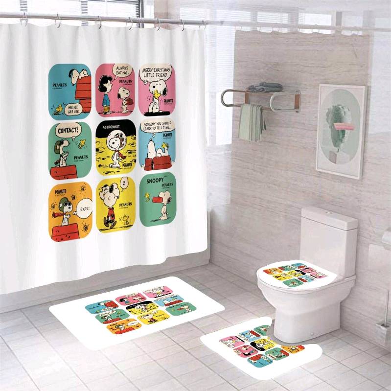Juego baño snoopy  caricaturas