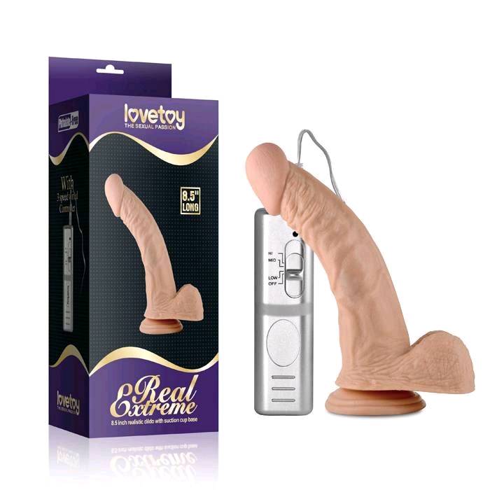 VIBRADOR 8.5" REAL EXTREME Y CONTROL. LOVETOY - 350045-1