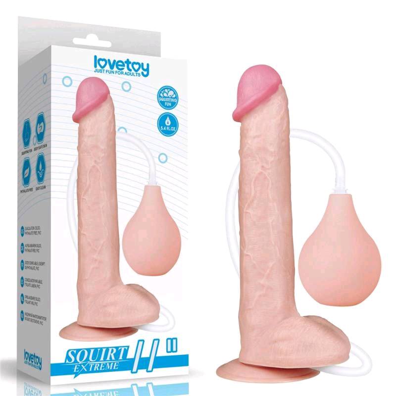 DILDO SQUIRT EXTREME DE CHORRO 11" 28 CMS. LOVETOY - LV116023