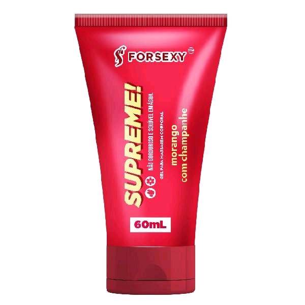 LUBRICANTE SUPREME AROMA FRUTILLA CON CHAMPAGNE 60 ML. FORSEXY