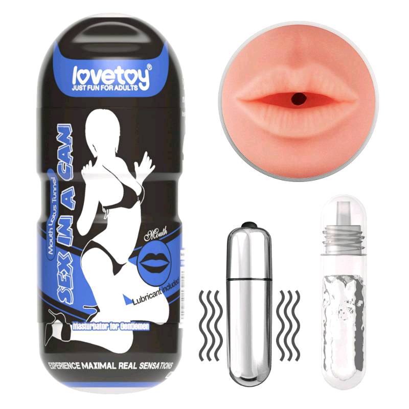 MASTURBADOR BOCA VIBRADOR CYBERSKIN. LOVETOY - 3600508-02