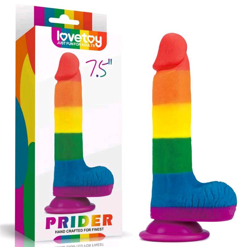 DILDO FLEXIBLE 7,5" ORGULLO GAY. LOVETOY - LV410026