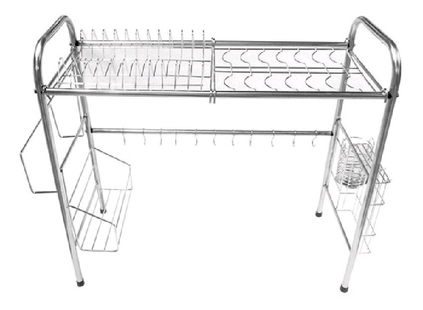 Escurridor De Trastes Organizador De Platos Con Soporte Taza