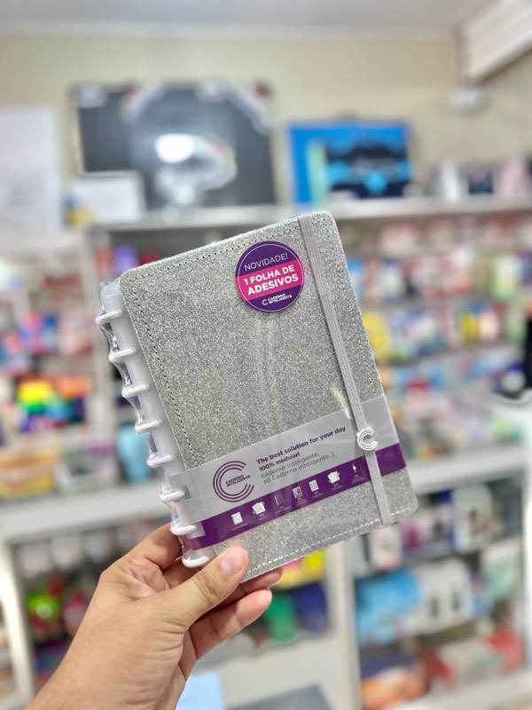 CUADERNO INTELIGENTE LETS GLITTER SILVER A5