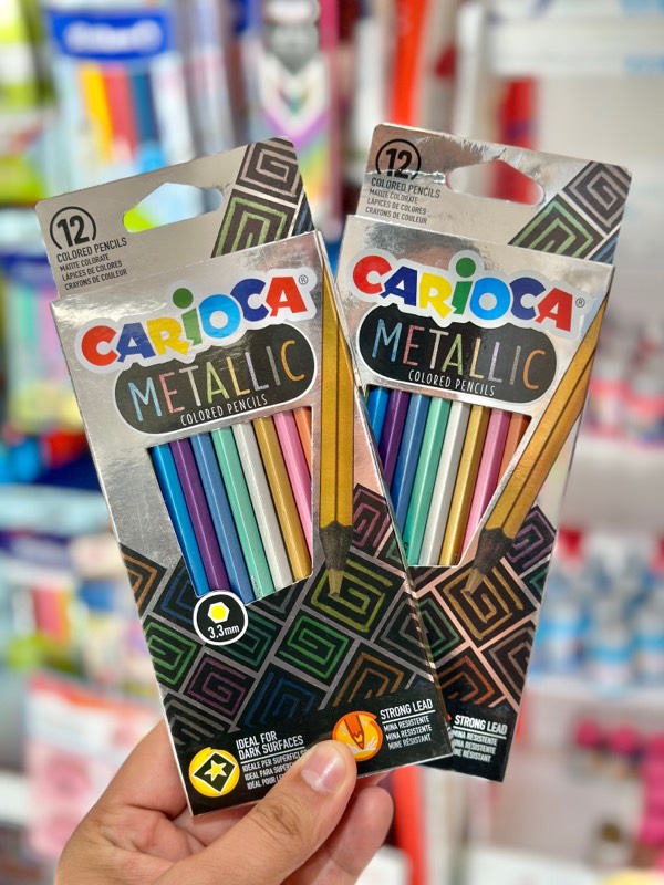 Lápiz de Color Carioca Metallic Pencil x12