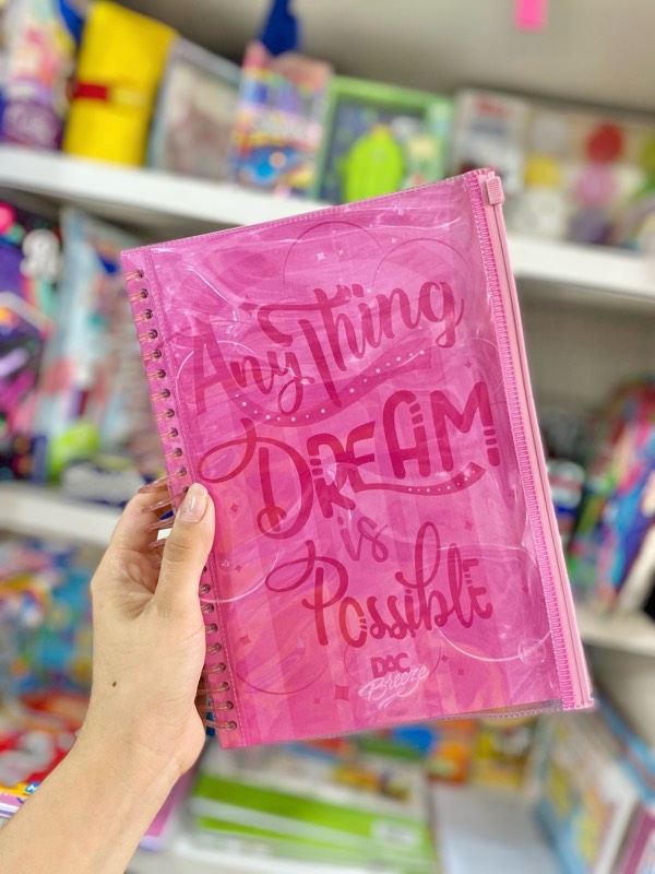 CUADERNO ANOTADOR CON CARTUCHERA UNA RAYA NEON DAC