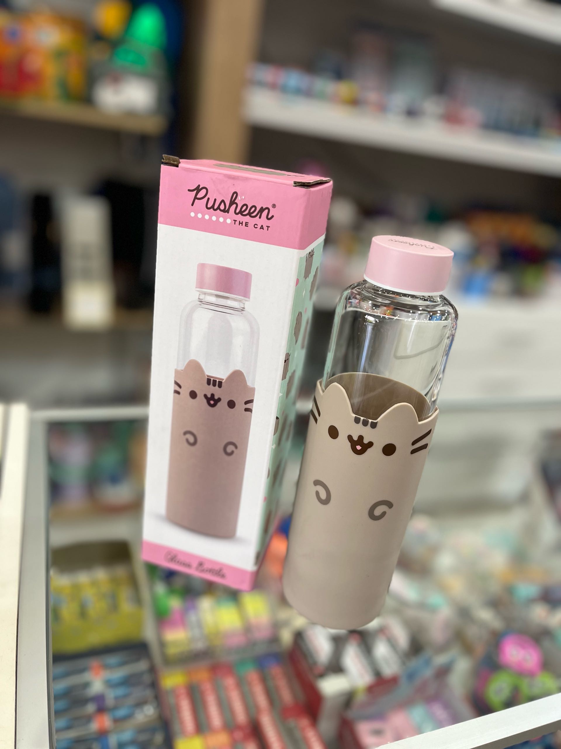 BOTELLA DE AGUA CRISTAL PUSHEEN MP