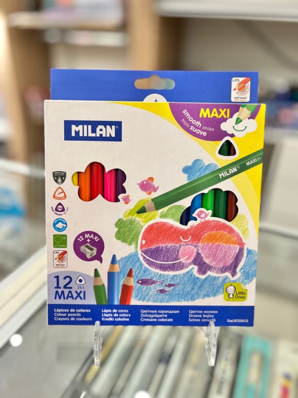 Lápiz de color Milan Jumbo x12