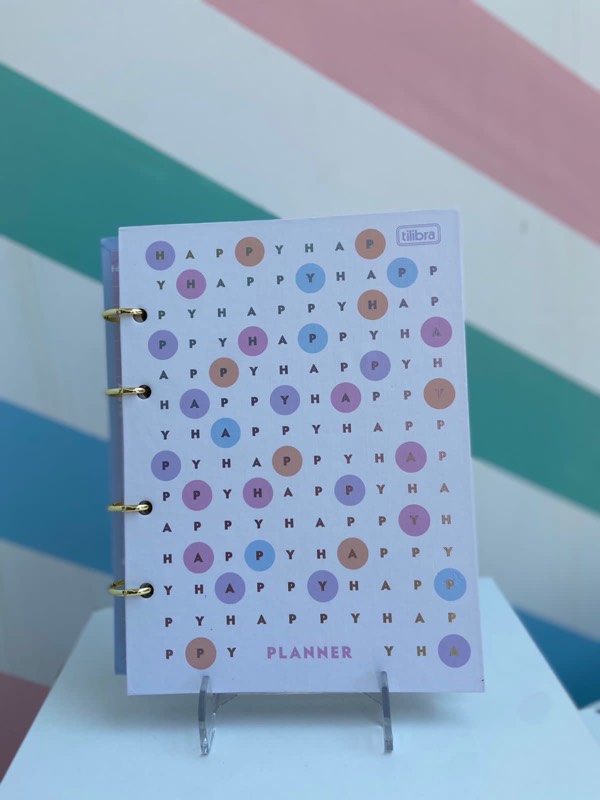 AGENDA ARGOLADA TILIBRA PLANNER HAPPY M7