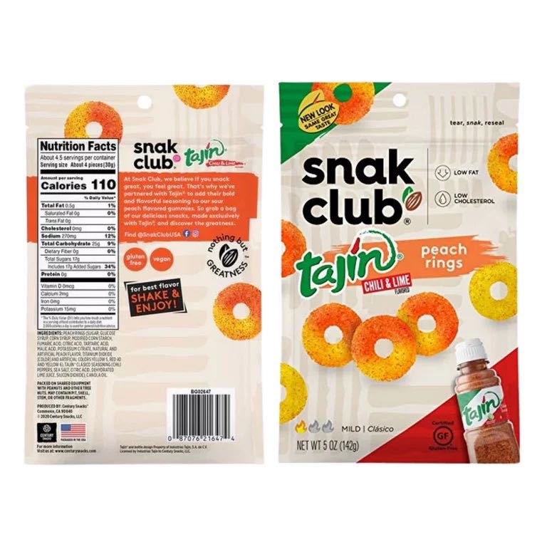 PEACH RINGS TAJIN 7onz 