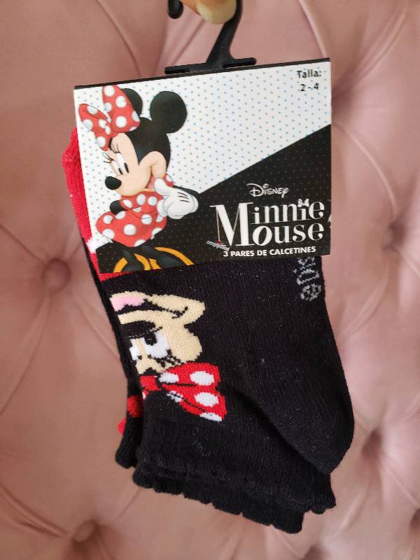 Calcetines Niña 6 Pares Minnie Mouse Disney Oferta Original