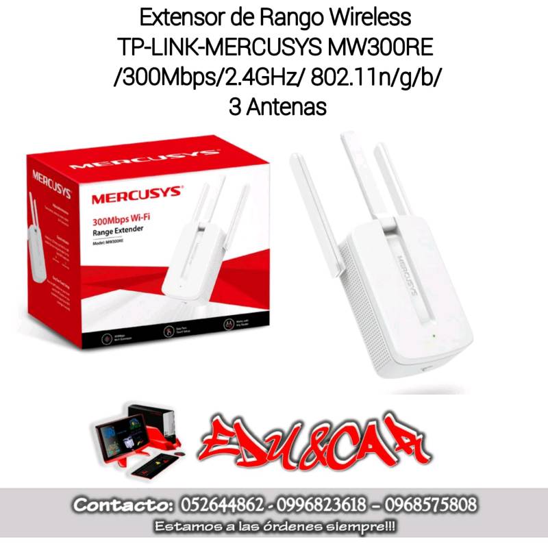 Repetidor Wifi Mercusys / Extensor de Rango / MW300RE