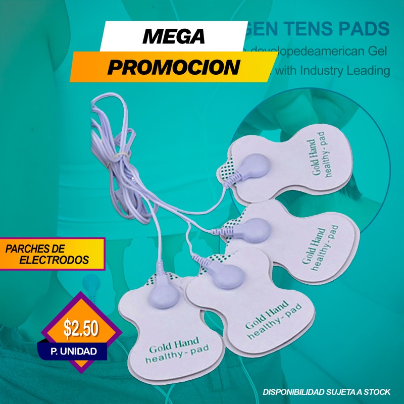 Parches electrodos para tens masajeador