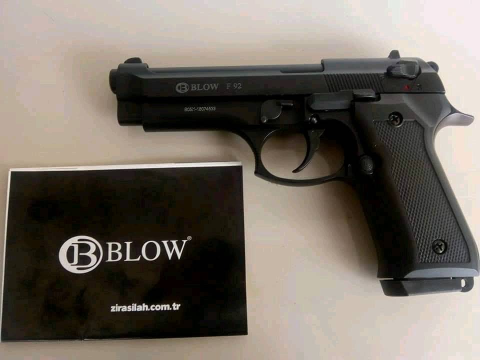 Defensa Personal Machala - Pistola traumática BLOW F92 automática 9mm  procedencia Turquía 🇹🇷 ráfaga y tiro a tiro 🌟Incluye caja de balas 50  municiones 🌟estuché original 🌟2 alimentadoras 🌟limpiador de cañón