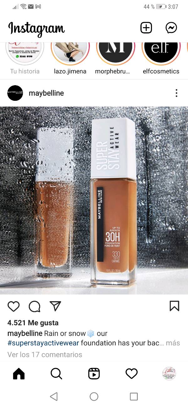 Maybelline Super STAY ACTIVE WEAR 30H DE DURACIÓN