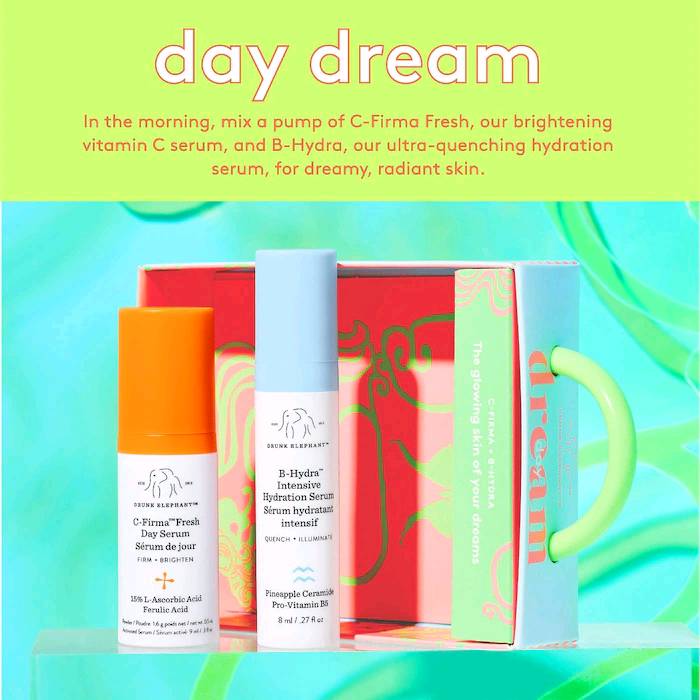 Drunk Elephant Day Dream Vitamina C + Sérum Hidratante Dúo 2.0