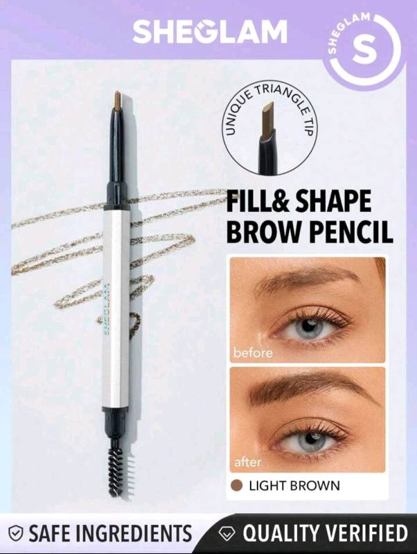 SHEGLAM Lápiz De Cejas Fino De Doble Punta 