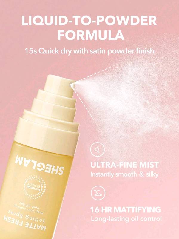 Sheglam - Fijador de Maquillaje Matte Fresh Setting Spray